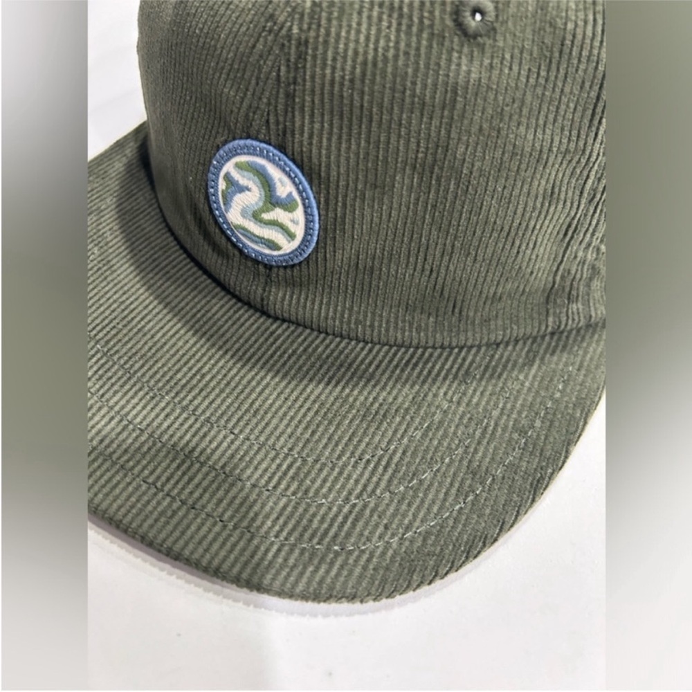 Patagonia Men's Corduroy Hat Adult Green NWT Adjustable Snap Back Closure - Picture 2 of 6